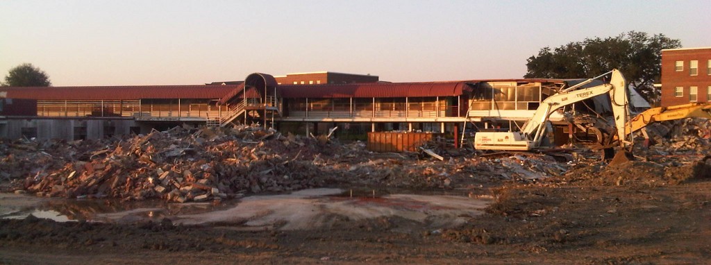 The Thomy Lafon School on Monday afternoon. (Robert Morris, UptownMessenger.com)