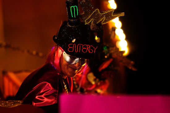 Krewe of Muses Entergy drinks float. (Sabree Hill, UptownMessenger.com)