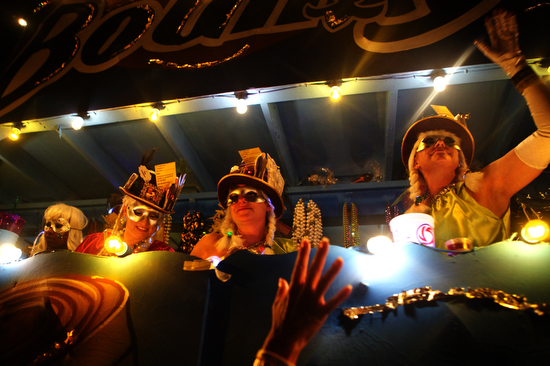 Krewe of Muses Bounty float. (Sabree Hill, UptownMessenger.com)