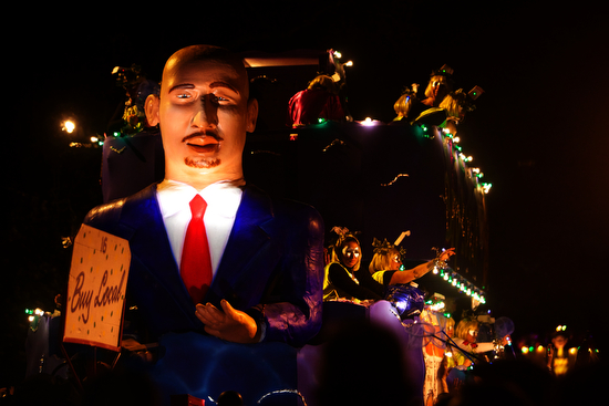 Krewe of Muses Buy Local float. (Sabree Hill, UptownMessenger.com)
