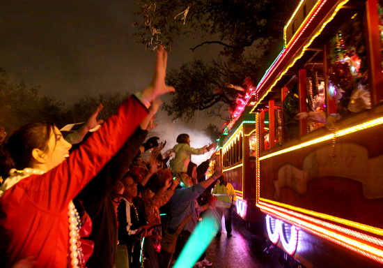 Krewe of Orpheus' "Smoky Mary" float. (Sabree Hill, UptownMessenger.com)