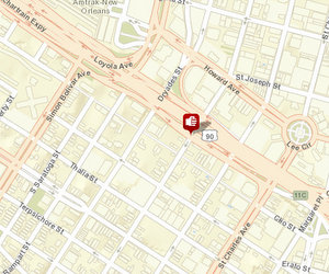 Stabbing reported at Calliope and Baronne on Thursday. Incident at Calliope and O.C. Haley not yet online. (map via NOPD)