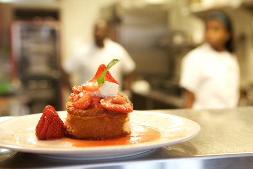 Strawberry Shortcake from Cafe Reconcile.(Sabree Hill, UptownMessenger.com)