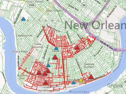 (map via Entergy at 12:28 a.m. Friday)