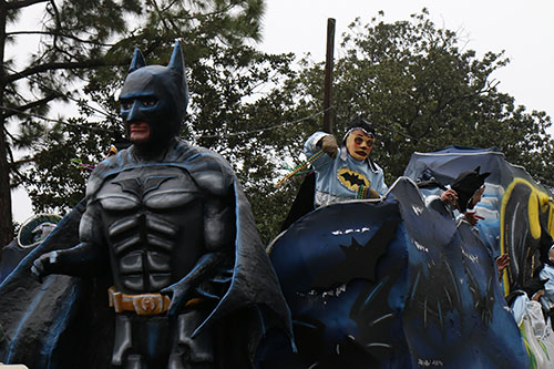 Batman & the Joker. Krewe of Carrollton 2014. (Zach Brien, UptownMessenger.com)