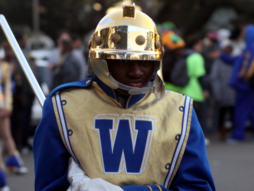 A Sophie B. Wright student in the Babylon parade. (Robert Morris, UptownMessenger.com)