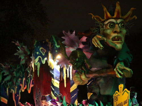 The Hermes "1961 Horrors and Supernaturals" float. (Robert Morris, UptownMessenger.com)