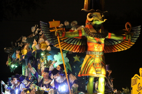 The Hermes "2010: The Sacred Bestiary" float. (Robert Morris, UptownMessenger.com)