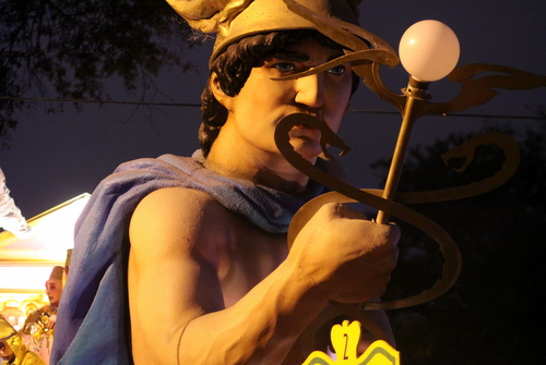 The Hermes "Messenger of the Gods" float . (Robert Morris, UptownMessenger.com)