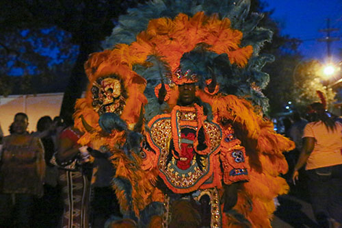 Wild Man of the Golden Eagles on St. Joseph's Night. (Zach Brien, UptownMessenger.com)