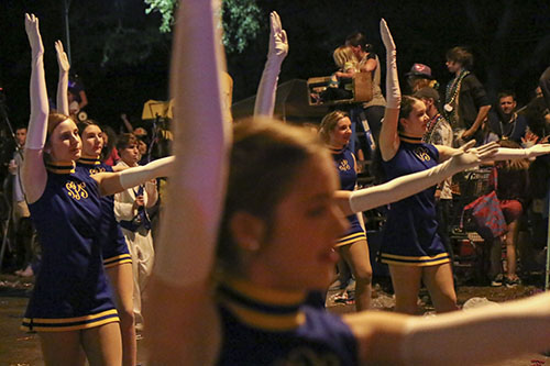 St. Pauls' high school's dancers in Bacchus 2014. (Zach Brien, UptownMessenger.com)