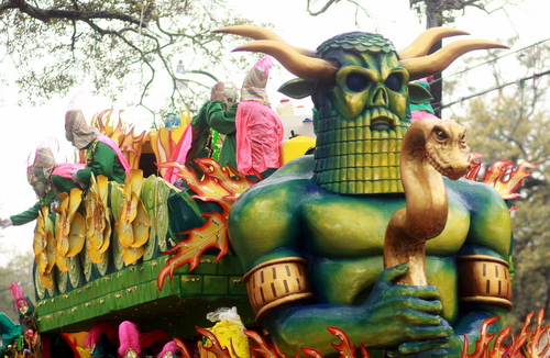 The Rex "Baal" float. (Robert Morris, UptownMessenger.com)