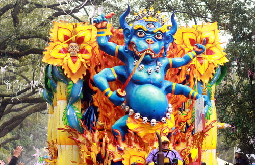 The Rex "Yama" float. (Robert Morris, UptownMessenger.com)