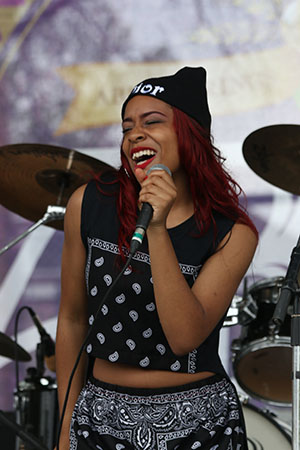 D'Lux Girlz at the Abita Culture on Tap stage at the Freret St. Festival. (Zach Brien, UptownMessenger.com)