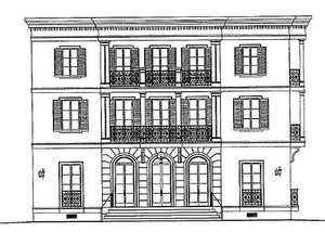 An architect's sketch by Albert Architecture of a condo building proposed for the corner of St. Charles Avenue and Fern Street. (via nola.gov)