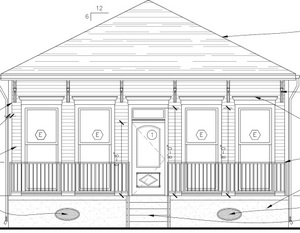Plans for the other Saratoga House (via Pentek Homes)