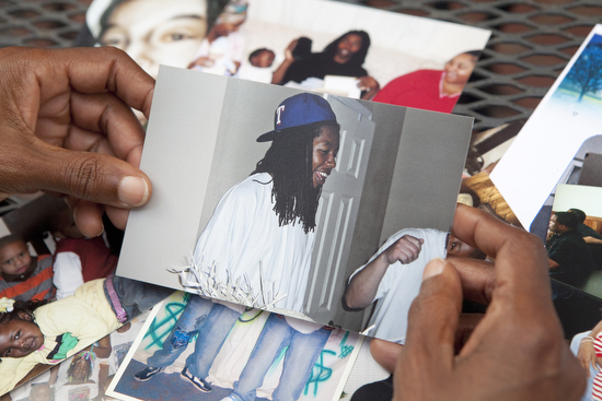 "That big beautiful smile," said Dimes as she holds a picture of her son Danny. (Sabree Hill, UptownMessenger.com)