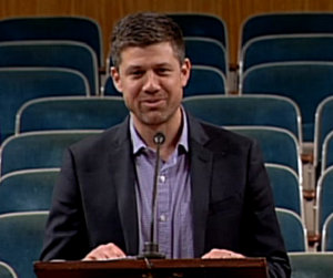 Restaurateur Sean Josephs speaks to the City Planning Commission on Dec. 9, 2014. (via nolacitycouncil.com)