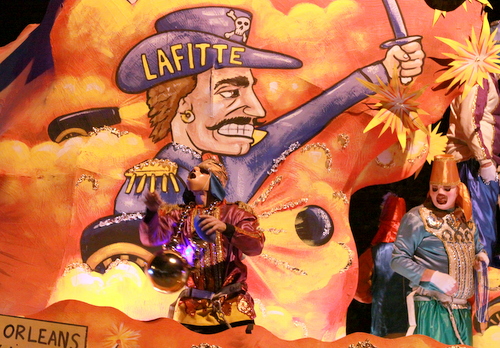 The Chaos "Battle of New Orleans" float. (Robert Morris, UptownMessenger.com)