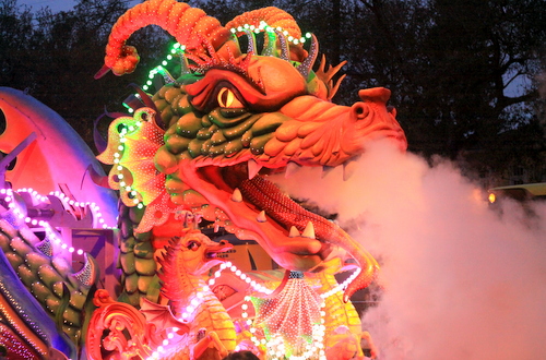 The famous Orpheus "Leviathan" float. (Robert Morris, UptownMessenger.com)