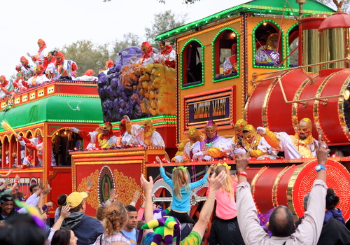 The massive Smokey Mary float holds more than 230 riders. (Robert Morris, UptownMessenger.com)