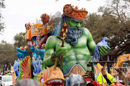 The Proteus title float, "Nature of the Beasts." (Robert Morris, UptownMessenger.com)