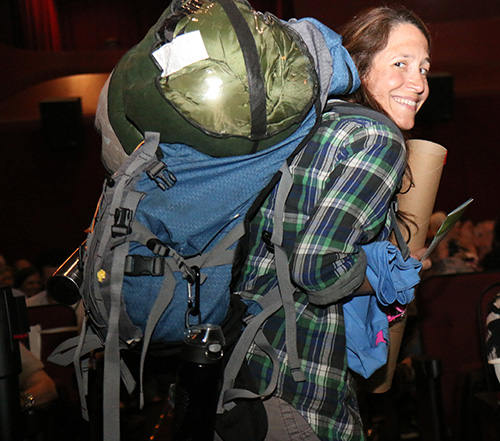 Laura Dern won the costume contest. Dern dressed up as Cheryl from "Wild." (Zach Brien, UptownMessenger.com)
