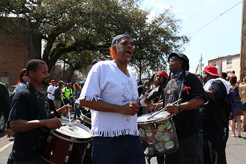 Gang band of the Comanche Hunters. (Zach Brien, UptownMessenger.com)