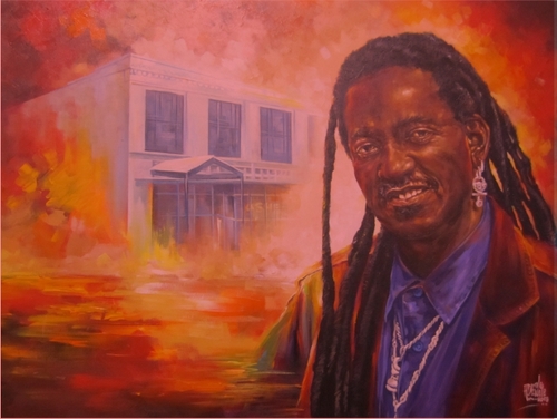 Painting by Adewale Adenle (via Ashe Cultural Arts Center)