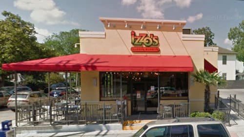 Izzo's Illegal Burrito on Magazine Street (April 2015 photograph by Google Maps)