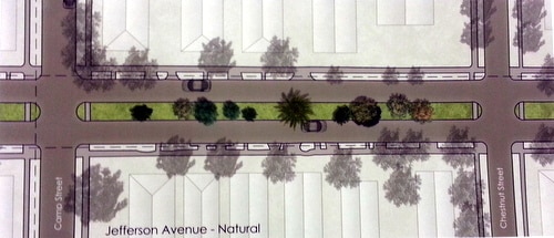 The plan for Jefferson Avenue.