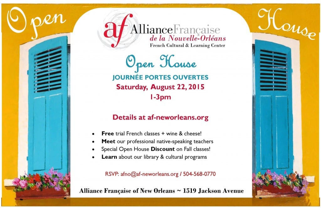 Alliance Françiase to host annual open house event Uptown Messenger