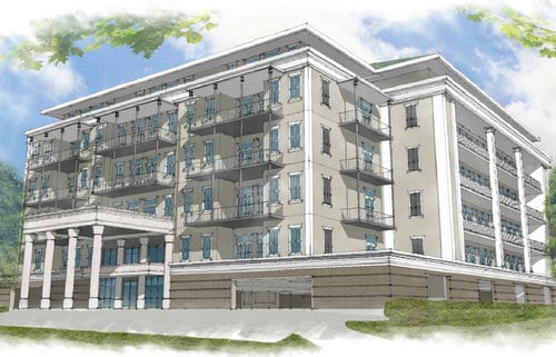 A rendering of the condo building proposed at 225 State Street. (rendering by Harry Baker Smith architects, via nola.gov)