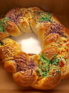 Crawfish and Carmelized Onion King Cake