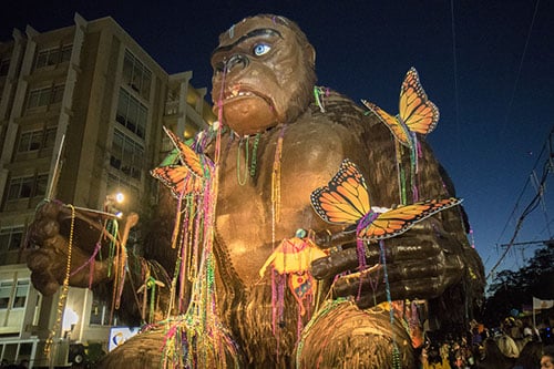 king kong mardi gras float