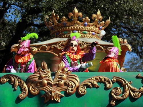 The Krewe of Rex rolls on St. Charles Avenue. (Robert Morris, UptownMessenger.com)