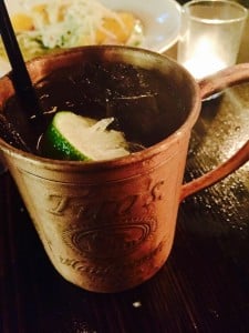 NOLA Mule made with Crescent Vodka, Gosling's Ginger Beer, and Lime (Kristine Froeba)