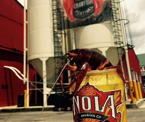 A promotional photo from the recent Crawfish Festival at NOLA Brewery. (via NOLA Brewery on Facebook)