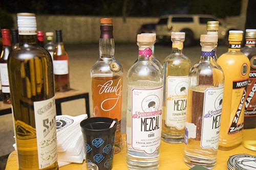 Signature liquors were used in cocktails at Company Burger on Sunday. The event, Freret Street Sunday, included bars and restaurants up and down the street. (Zach Brien, UptownMessenger.com)