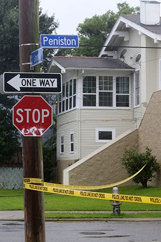 On Thursday there was a fatal shooting in the 2200 block of Peniston street uptown. (Zach Brien, UptownMessenger.com)