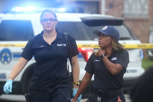 On Thursday there was a fatal shooting in the 2200 block of Peniston street uptown. (Zach Brien, UptownMessenger.com)