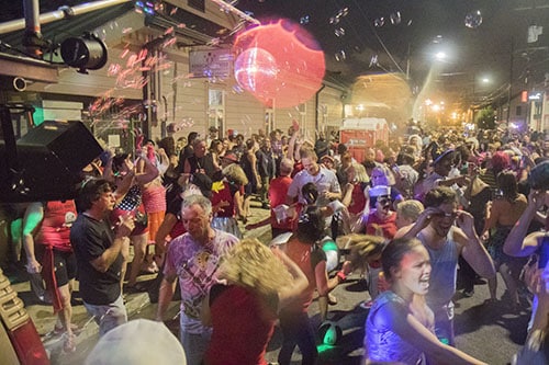 The Krewe of O.A.K. celebrated the 30th anniversary of Mid Summer Mardi Gras with the theme "Get Wet". (Zach Brien, UptownMessenger.com)