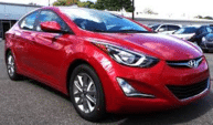 Red Hyundai Elantra similar to the vehicle taken Wednesday morning. (image via NOPD)