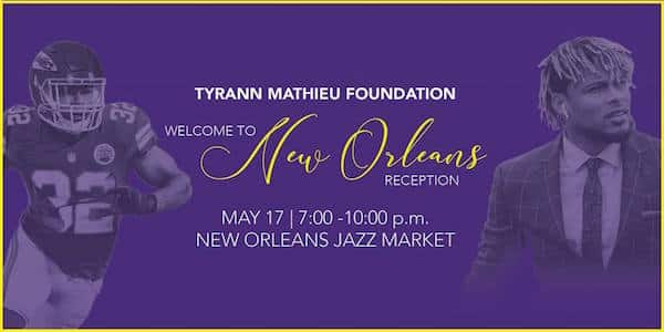 Tyrann Mathieu Foundation welcome reception