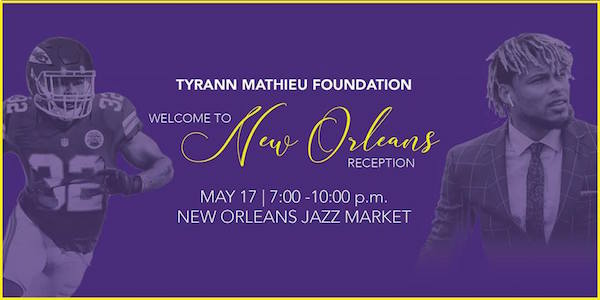 Tyrann Mathieu Foundation welcome reception